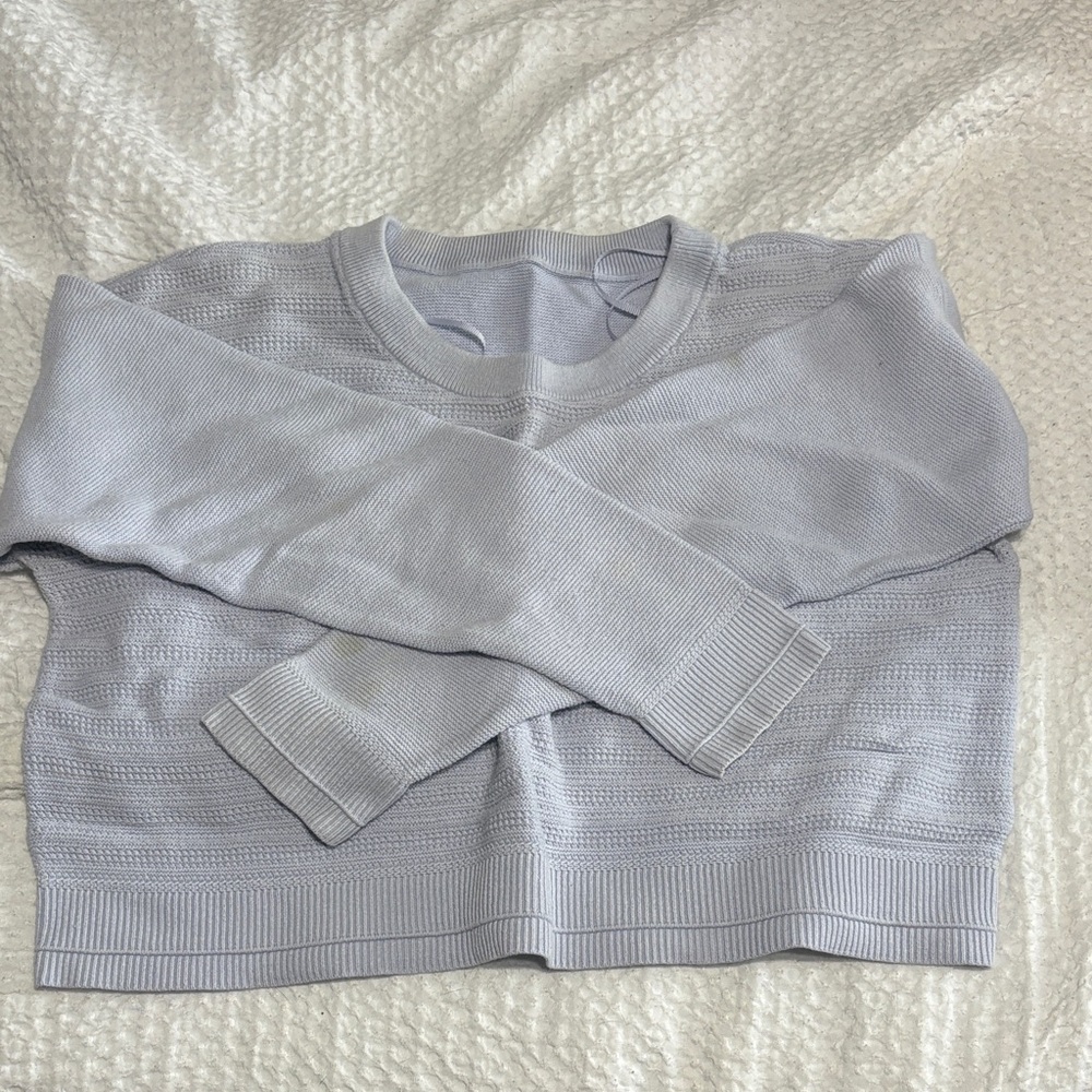lululemon athletica Soft Gray Crew Neck Sweater